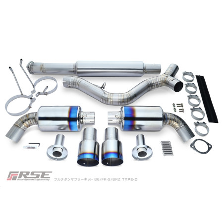 FULL TITANIUM MUFFLER 86/FR-S/BRZ TYPE-D