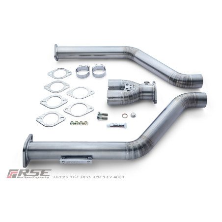 FULL TITANIUM Y SHAPE MID PIPE  SKYLINE RV37/FAIRLADY Z RZ34
