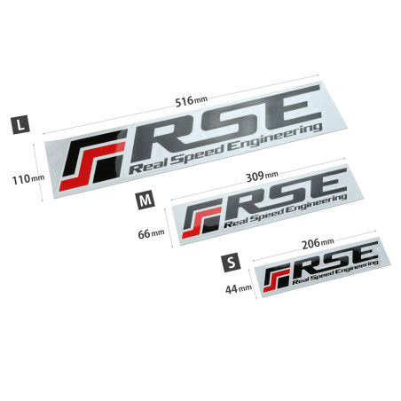 STICKER R.S.E. 20cm DIE CUT BLACK S